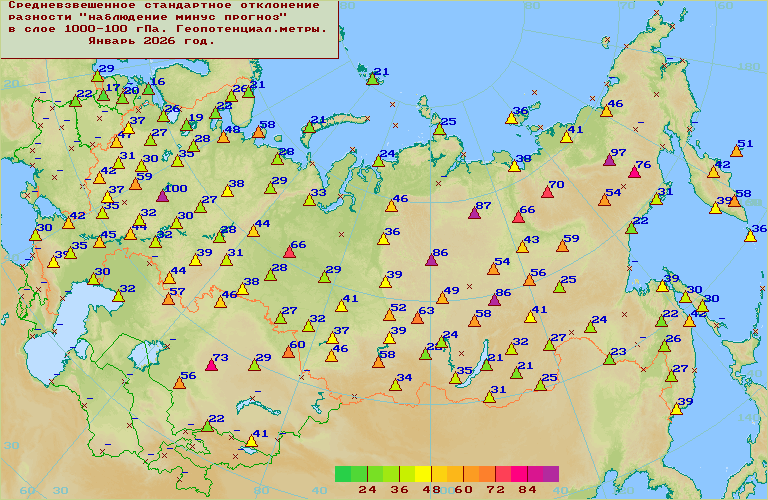 ���������� ������������������ �������� '����������-�������' ��� ������������� � ���� 1000-100 ���